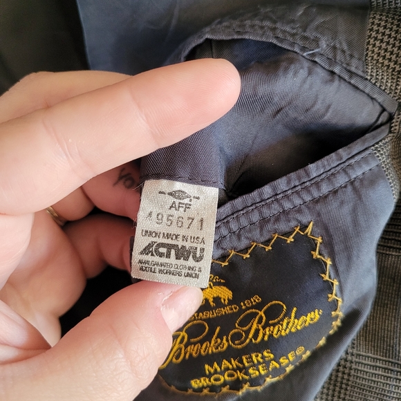 Vintage Brooks Brothers Makers Brooksease Union Made in USA Sport Blazer - Picture 8 of 12